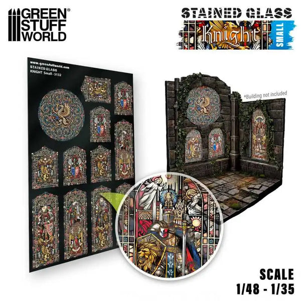 Knight Stained Glass - Small 5132