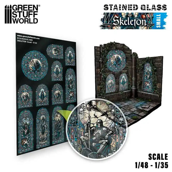 Skeleton Stained Glass - Small 5134