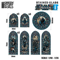 Skeleton Stained Glass - Small 5134