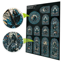 Skeleton Stained Glass - Small 5134
