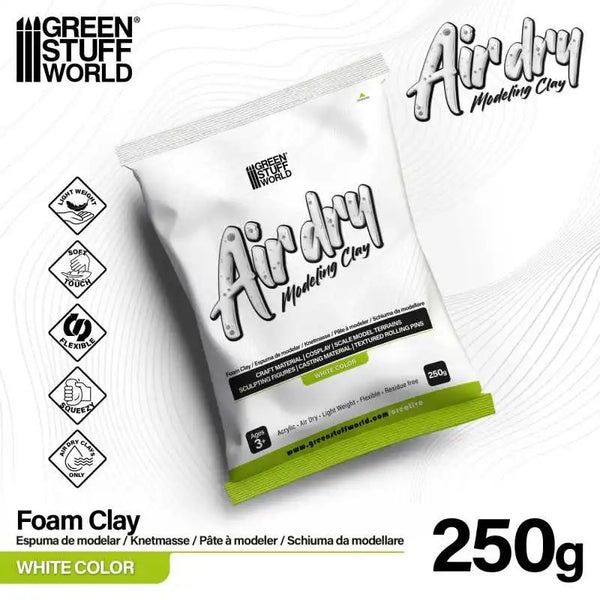 Air Dry Foam Clay 250gr. - White 5394