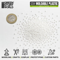 Green Stuff World Moldable thermoplastic beads - White 100g 6330