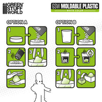 Green Stuff World Moldable thermoplastic beads - White 100g 6330