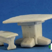 Tavern Items: Table and Benches 77319