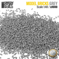 Miniature Bricks - Grey x1000 1:48 9205