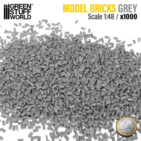 Miniature Bricks - Grey x1000 1:48 9205