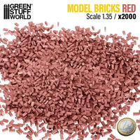 Miniature Bricks - Red x2000 1:35 9207