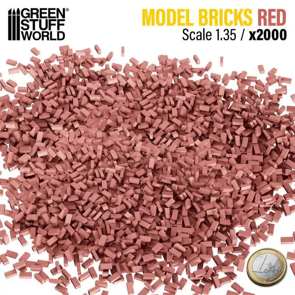 Miniature Bricks - Red x2000 1:35 9207