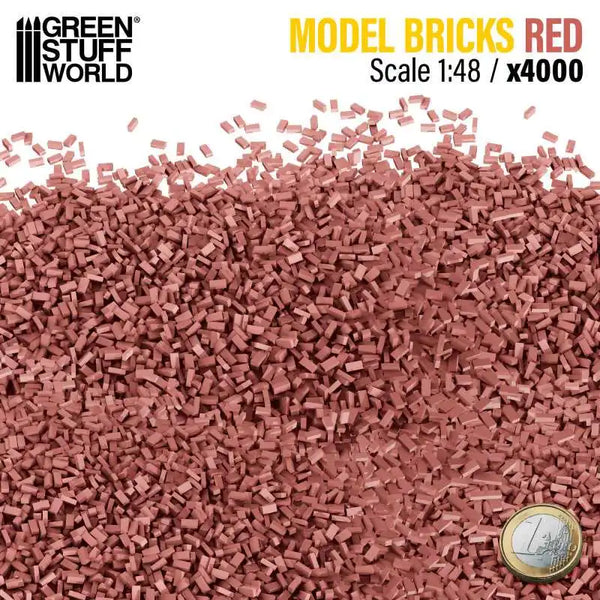 Miniature Bricks - Red x4000 1:48 9212