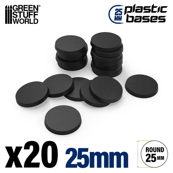 Plastic Bases - Round 25 mm 20 stuks 9821