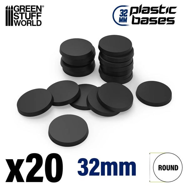 Plastic Bases - Round 32 mm 20 stuks 9822