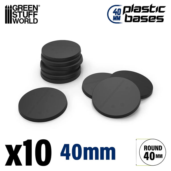 Plastic Bases - Round 40 mm 10 stuks 9823