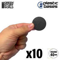Plastic Bases - Round 40 mm 10 stuks 9823