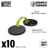 Plastic Bases - Round 40 mm 10 stuks 9823
