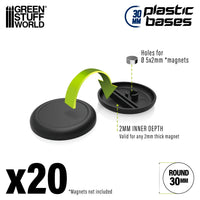 Plastic Bases - Round Lip 30mm 9827