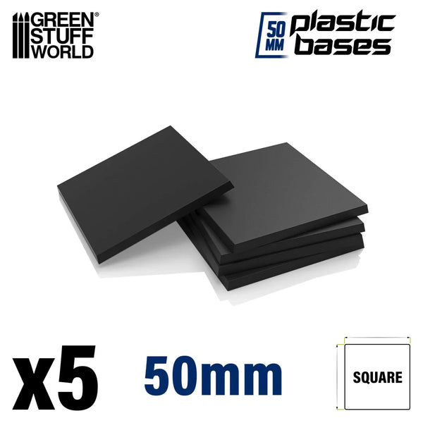 Vierkante Bases Leeg 50x50mm Bases 5 stuks 9833