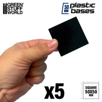 Square Bases Empty 50x50mm Bases 5 pieces 9833