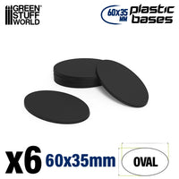 Ovale Bases Leeg 60x35mm 6 stuks 9889