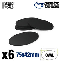Ovale Bases Leeg 75x42mm 6 stuks 9890