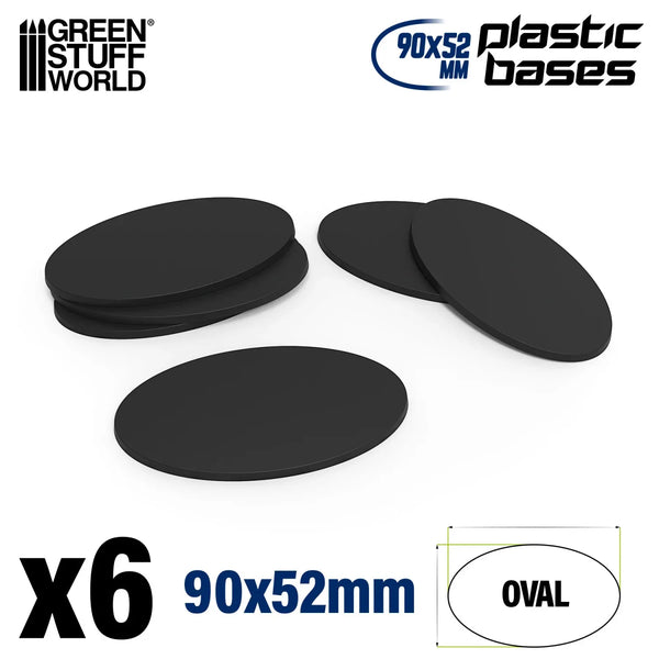 Ovale Bases Leeg 90x52mm 6 stuks 9891
