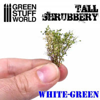 Shrubs / Tall Shrubbery - White Green 9927