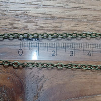 Schakel Ketting Antique Bronze 3.5 mm 1 mtr