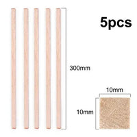 Balsa Hout 10x10 mm 30cm 5 stuks