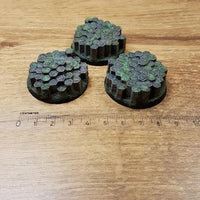 Basaltstein-Rundsockel, 40 mm, 3 Stück