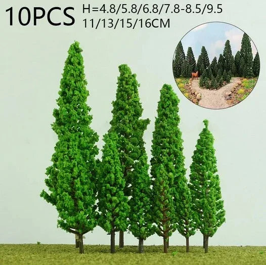 Bomen set 10x Lang MIX lengte