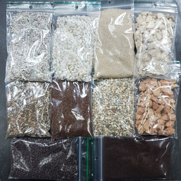 Set mit 10 Beuteln braunem Basismaterial