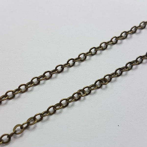 Link Chain Antique Bronze 2.0 mm 1 mtr