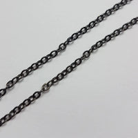 Gliederkette, Gunmetal-Schwarz, 1,5 mm, 1 m
