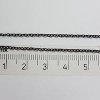 Gliederkette, Gunmetal-Schwarz, 1,5 mm, 1 m