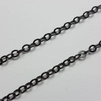 Schakel Ketting Gun Metal Black 2.5 mm 1 mtr