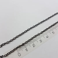 Schakel Ketting Gun Metal Black 2.5 mm 1 mtr