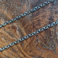 Schakel Ketting Zilver Wit 1,5 mm 5 mtr