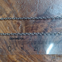 Link Chain Silver White 1.5 mm 1 mtr
