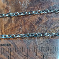 Gliederkette, silberweiß, 2,5 mm, 1 m