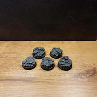 Basaltstein-Rundsockel, 32 mm, 5 Stück