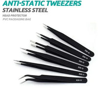 Tweezers set 6 pieces