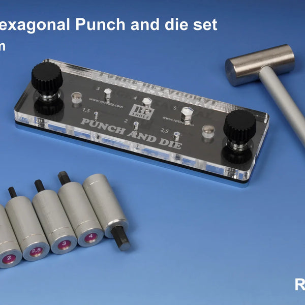 Large hexagonal punch and die set RP-LHEX RP Toolz