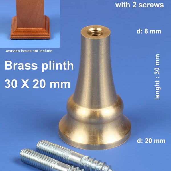 Rustic brass plinth 30x20 mm RUS-3020B  RP Toolz