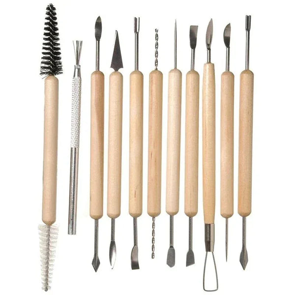 Sculpting Tools 11 delig (hout)
