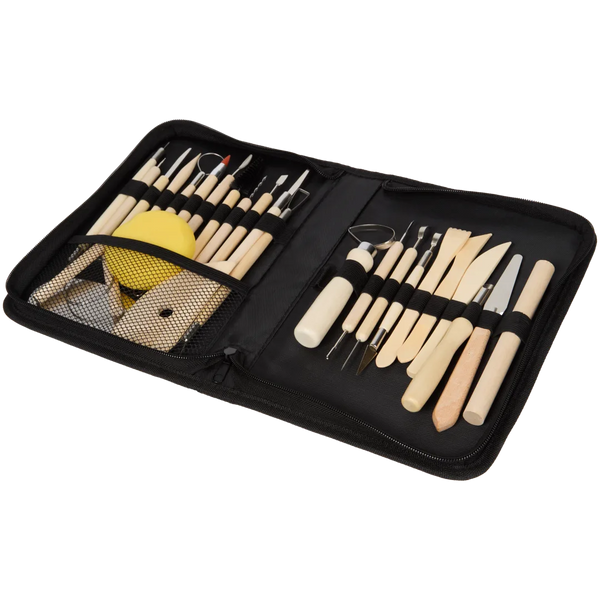 Sculpting Tools 26 delig (hout) 
