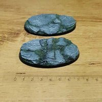 Schiefer-Ovalsockel 75 mm, 2 Stück