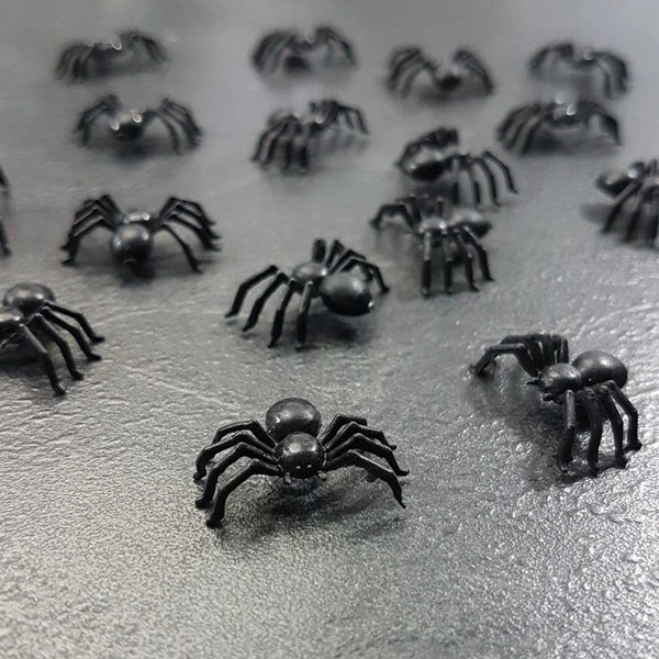 Schwarze Spinnen, 100 Stück (100 schwarze Spinnen)