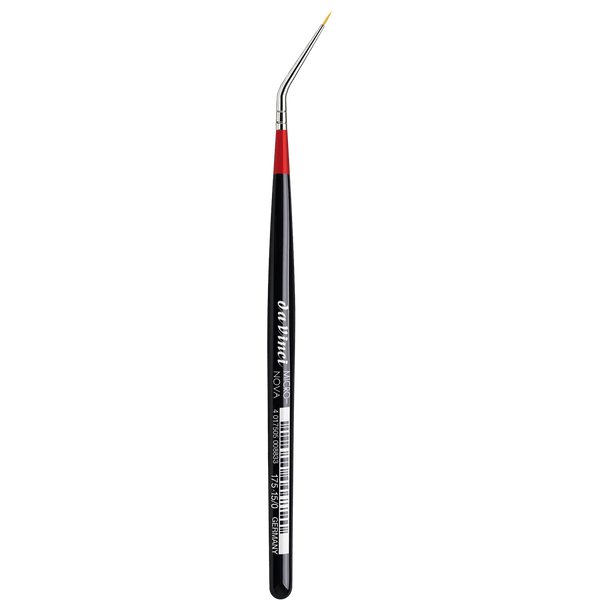 da Vinci Micro Maestro Brush No. 15/0 Short Handle Synthetic Fine Point Series Angled V175