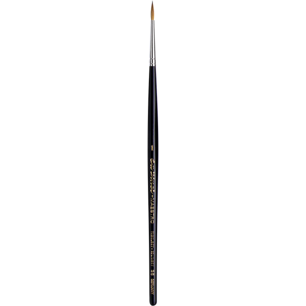 da Vinci Maestro Spitzpinsel Nr. 1 für Aquarellfarben mit langem Griff, Serie 35