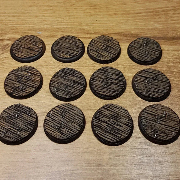Holzfußboden, 30 mm, runde Sockel, 12 Stück, Das Lied von Eis und Feuer