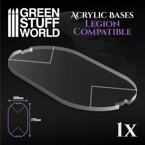 Acrylsockel - Ovale Pille 100x175 mm (Legion) 10753